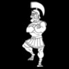 trojan spartan paladin standing on ball
