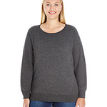 Ladies' Curvy Slouchy French Terry Pullover