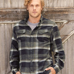 Snap Front Long Sleeve Plaid Flannel Shirt