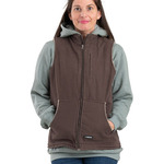 Ladies' Sherpa-Lined Softstone Duck Vest