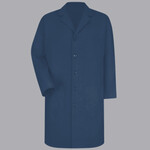 Button Front Lab Coat Extended Sizes