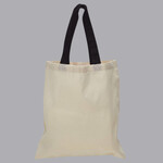 Contrast-Color Handle Tote